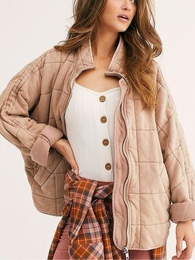 Free a People Dolman Quilted Knit Jacket
